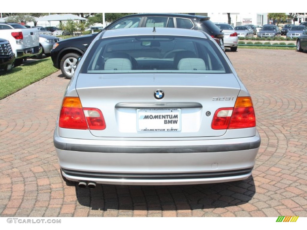 2000 3 Series 323i Sedan - Titanium Silver Metallic / Grey photo #9