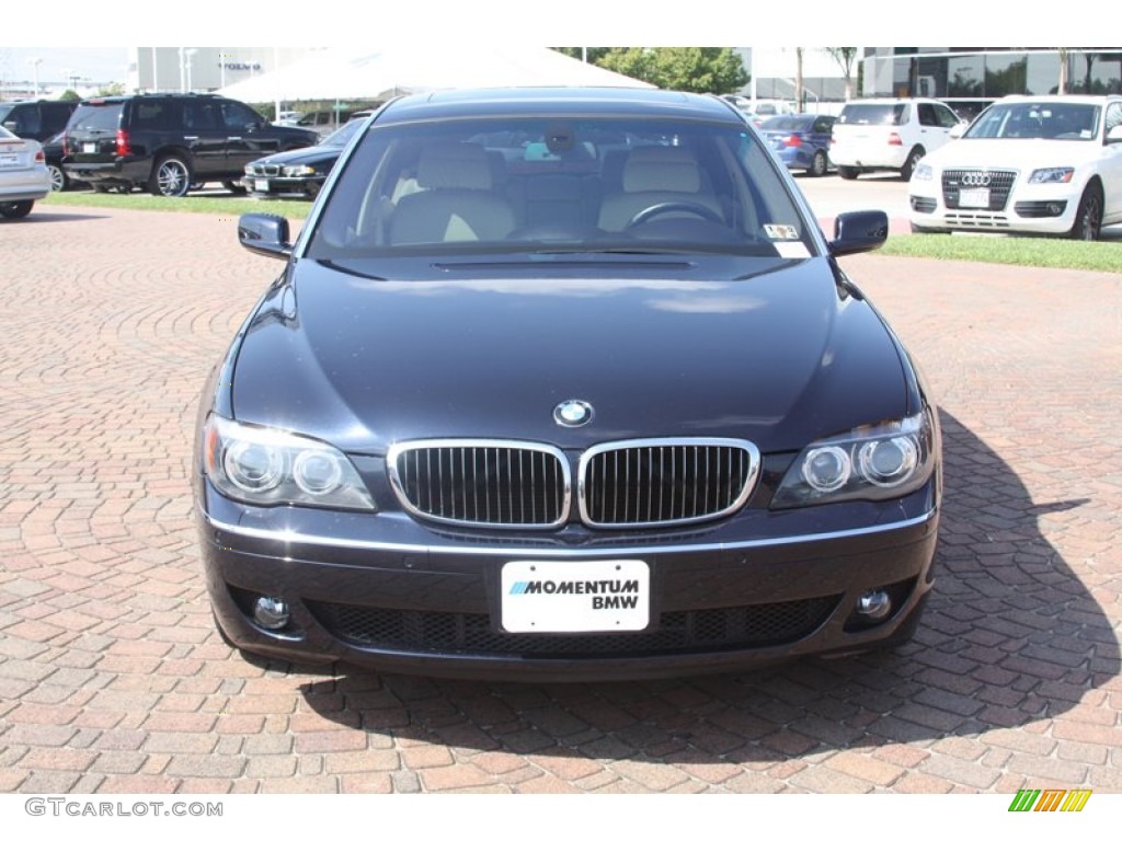2006 7 Series 750Li Sedan - Monaco Blue Metallic / Black/Cream Beige photo #3