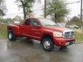 Inferno Red Crystal Pearl 2006 Dodge Ram 3500 Laramie Quad Cab 4x4 Dually