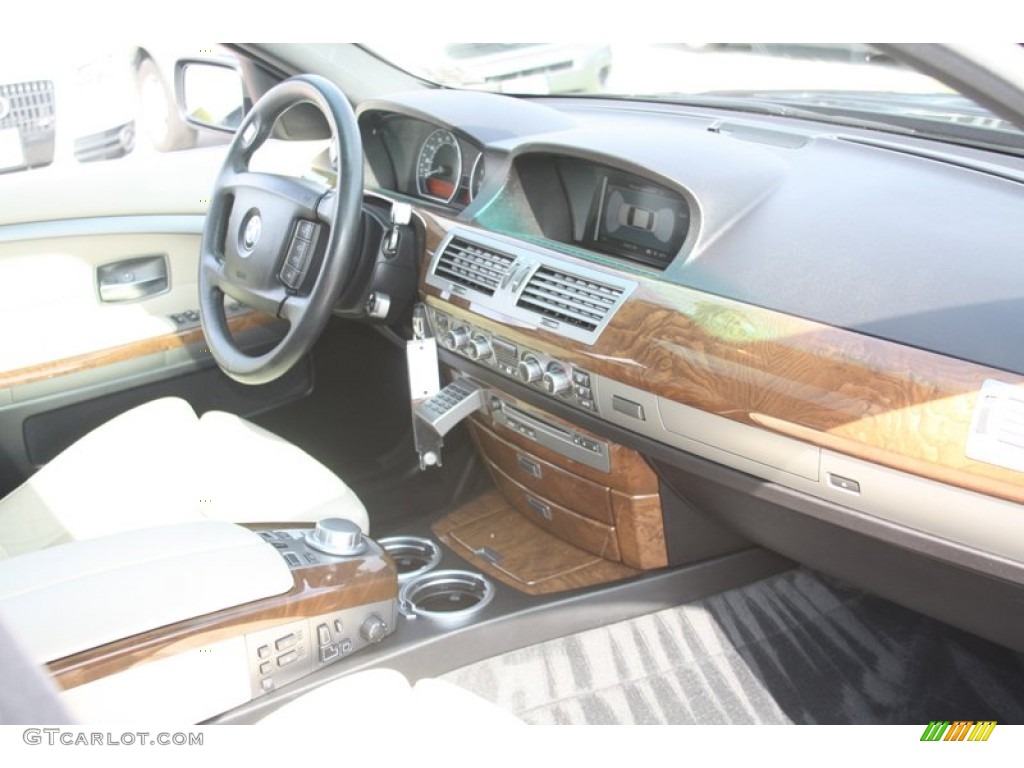 2006 7 Series 750Li Sedan - Monaco Blue Metallic / Black/Cream Beige photo #30