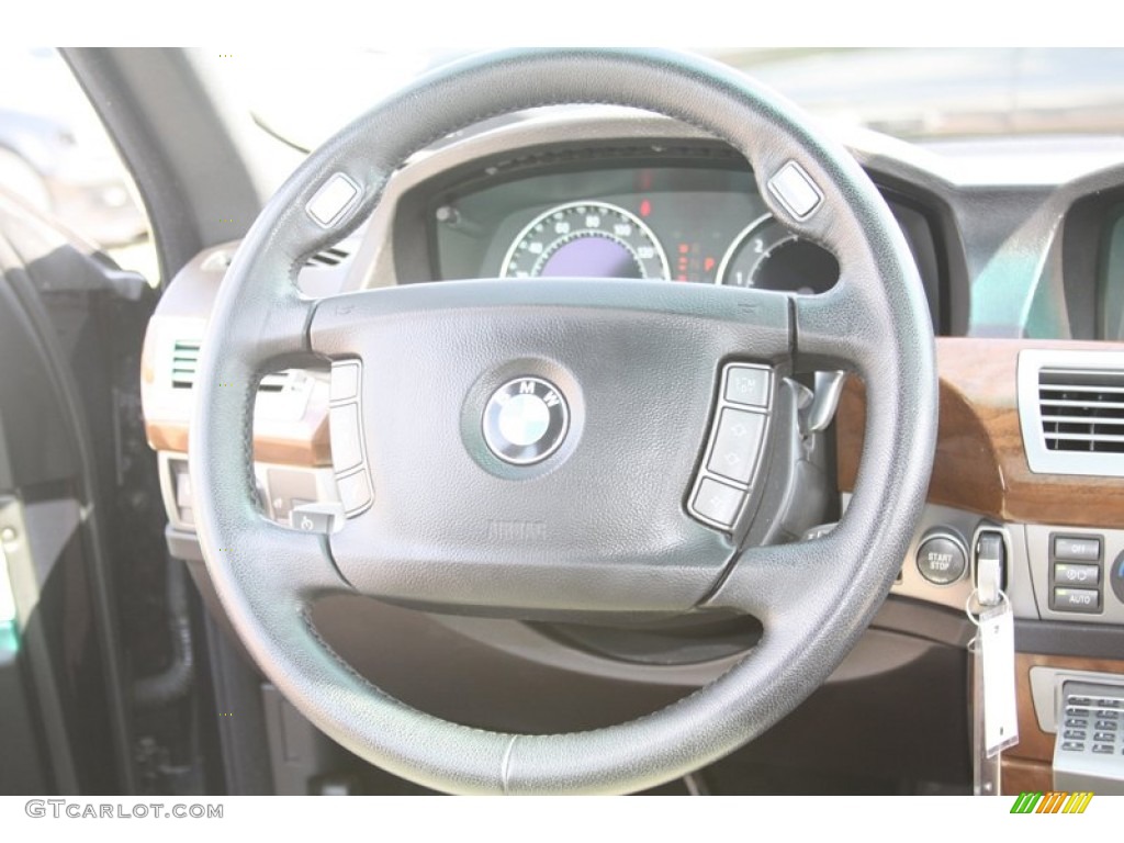 2006 7 Series 750Li Sedan - Monaco Blue Metallic / Black/Cream Beige photo #37
