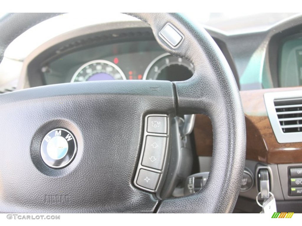 2006 7 Series 750Li Sedan - Monaco Blue Metallic / Black/Cream Beige photo #51