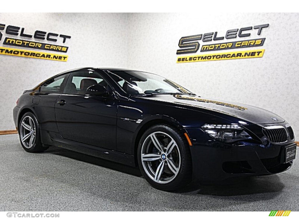 2009 M6 Coupe - Carbon Black Metallic / Indianapolis Red Full Merino Leather photo #3