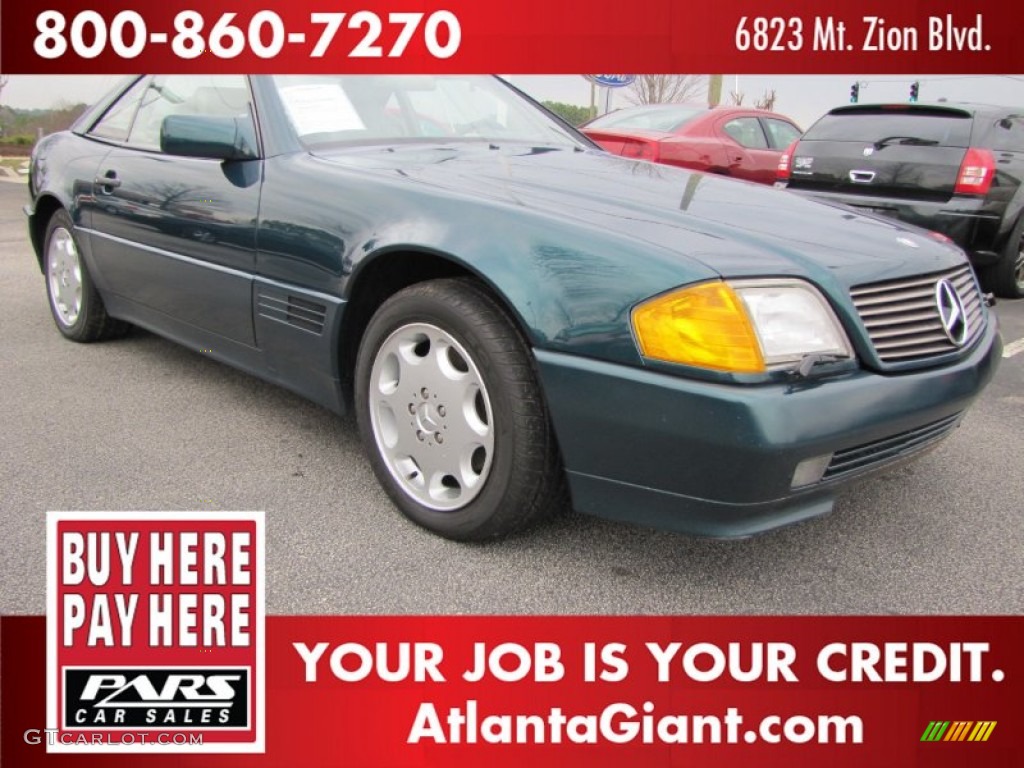 1994 SL 320 Roadster - Brilliant Emerald Green / Beige photo #4