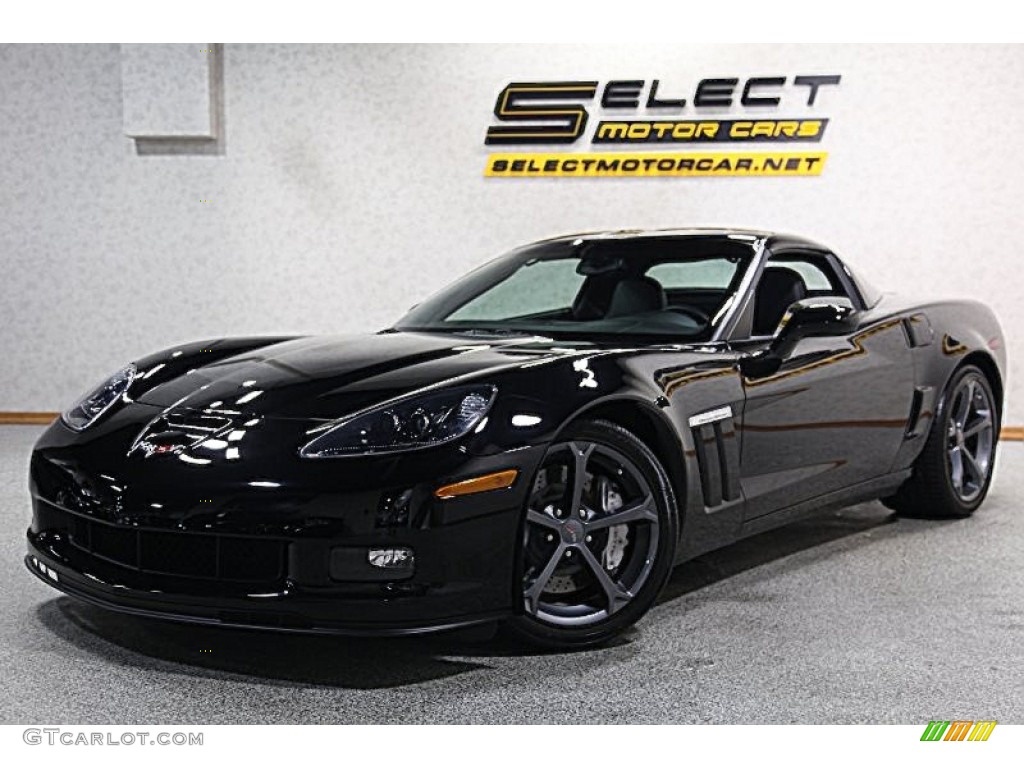 2010 Corvette Grand Sport Coupe - Black / Ebony Black photo #1