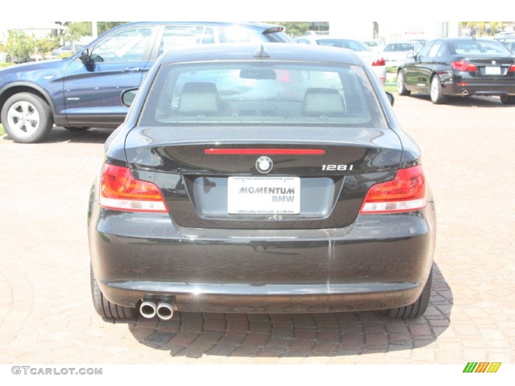 2012 1 Series 128i Coupe - Jet Black / Black photo #7