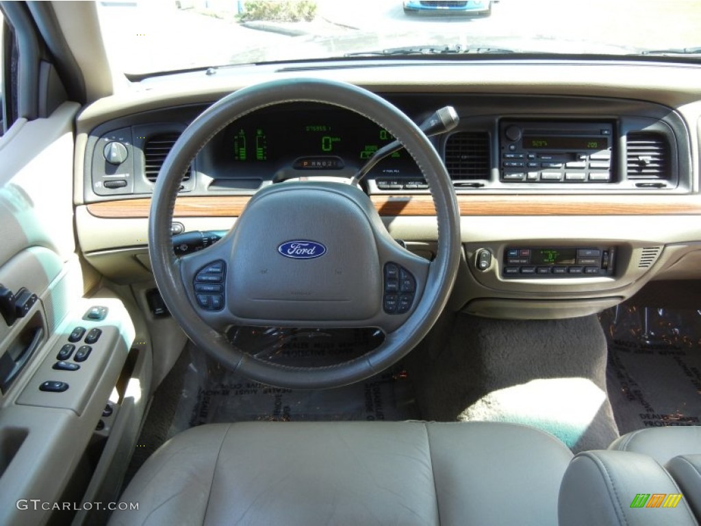 2003 Ford Crown Victoria LX Medium Parchment Dashboard Photo #54755112