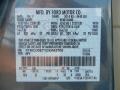  2012 Escape Limited Steel Blue Metallic Color Code UN