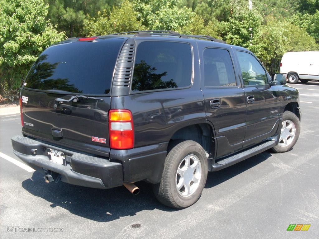 2003 Yukon Denali AWD - Carbon Metallic / Stone Gray photo #3