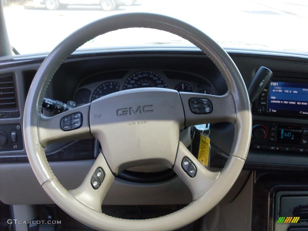 2003 Yukon Denali AWD - Carbon Metallic / Stone Gray photo #6