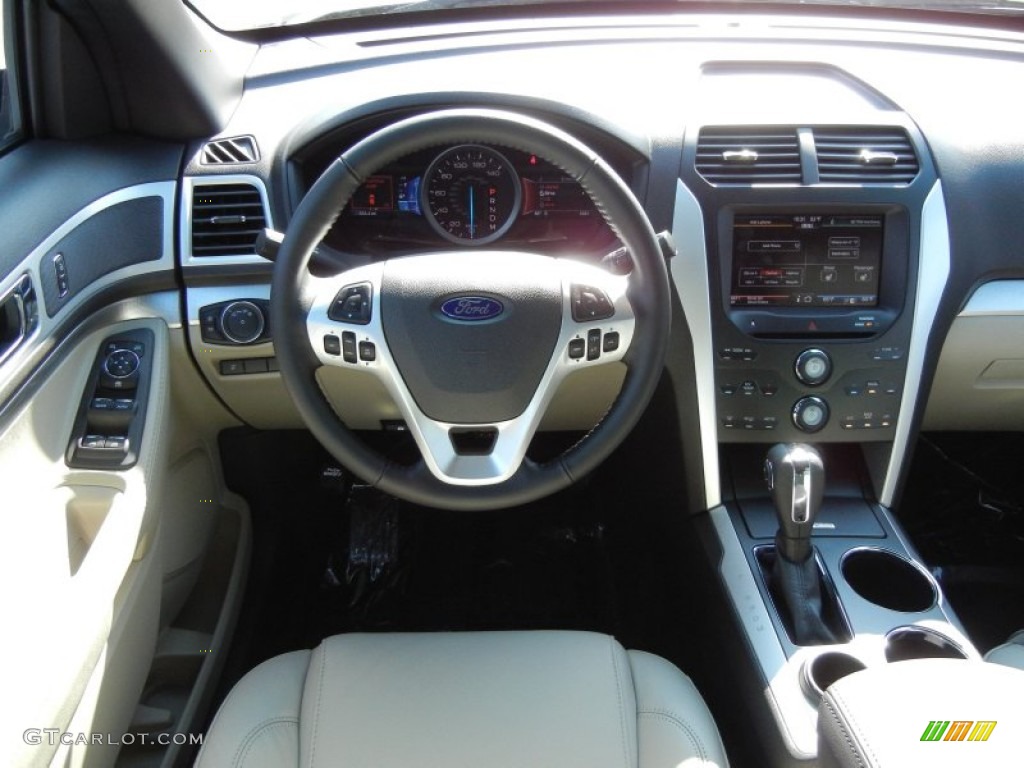 2012 Ford Explorer XLT Medium Light Stone Dashboard Photo #54755955