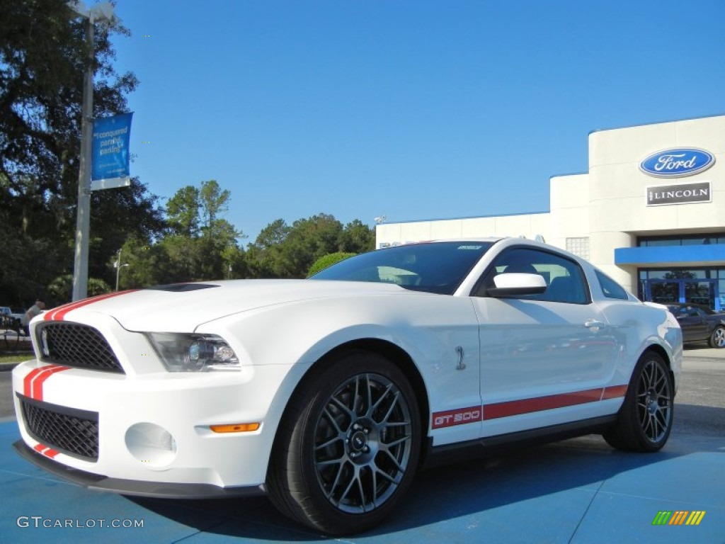 Performance White 2012 Ford Mustang Shelby GT500 SVT Performance Package Coupe Exterior Photo #54756984