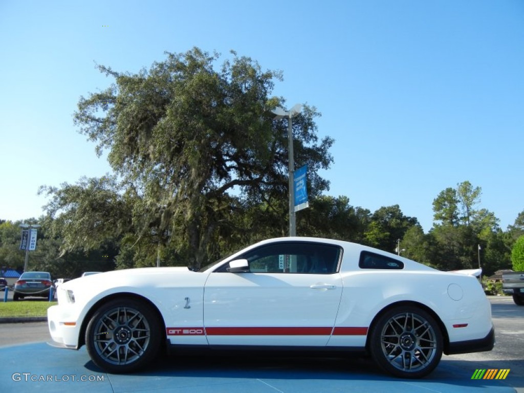 Performance White 2012 Ford Mustang Shelby GT500 SVT Performance Package Coupe Exterior Photo #54756993