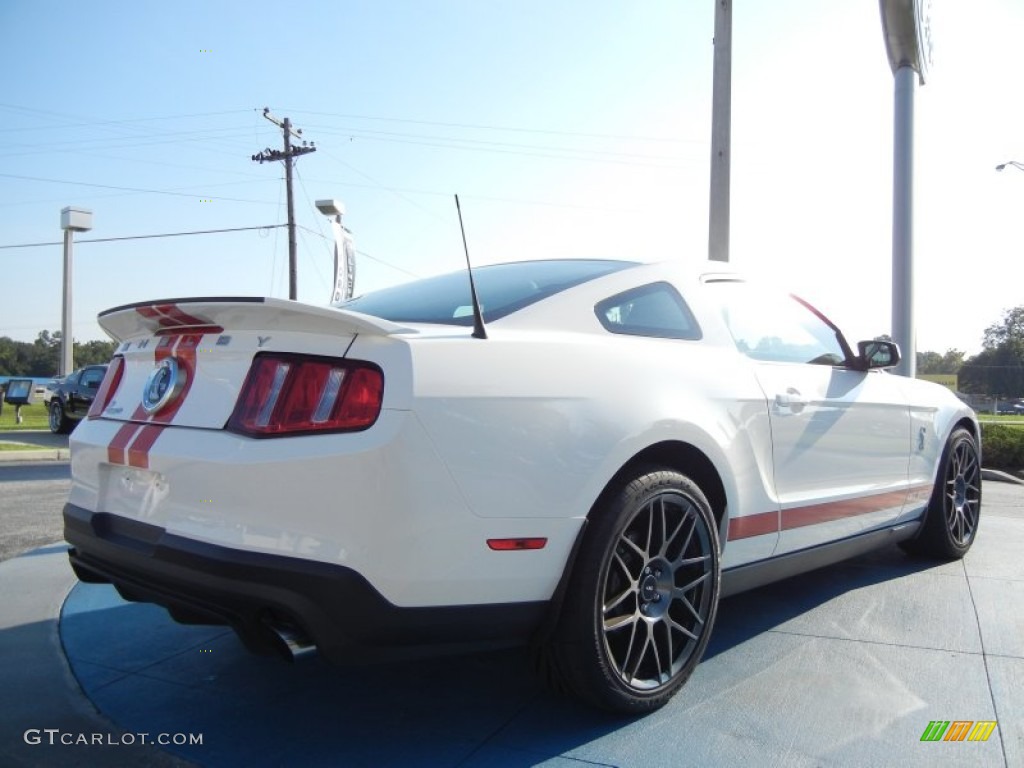 Performance White 2012 Ford Mustang Shelby GT500 SVT Performance Package Coupe Exterior Photo #54757000