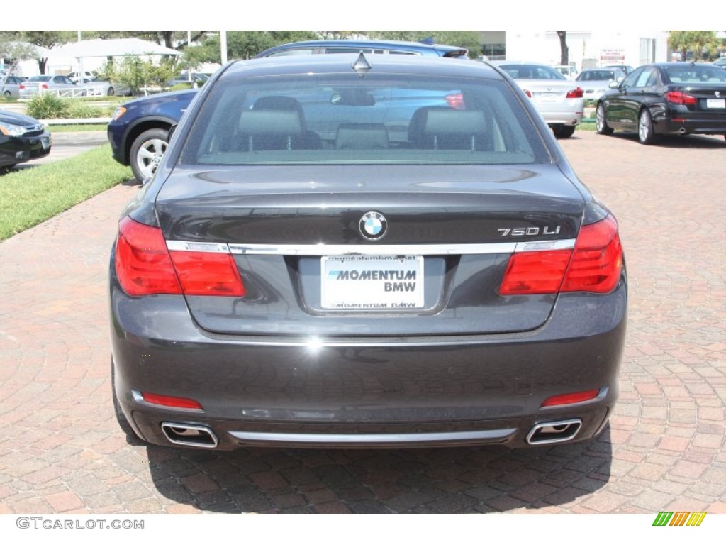 2012 7 Series 750Li Sedan - Dark Graphite Metallic / Black photo #7