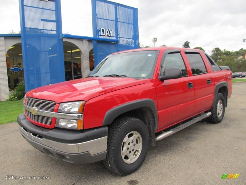 2003 Avalanche 1500 4x4 - Victory Red / Dark Charcoal photo #1