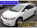 Taffeta White - Civic LX Sedan Photo No. 1