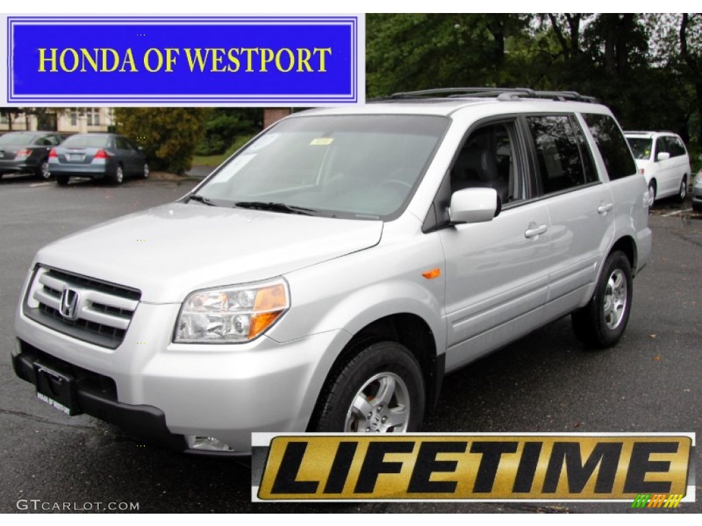 2007 Pilot EX-L 4WD - Billet Silver Metallic / Gray photo #1