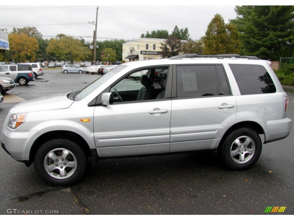 2007 Pilot EX-L 4WD - Billet Silver Metallic / Gray photo #10