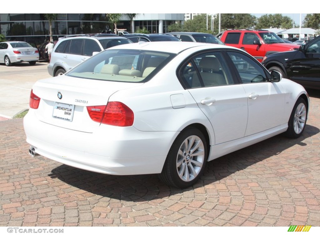 2011 3 Series 328i Sedan - Alpine White / Beige Dakota Leather photo #6