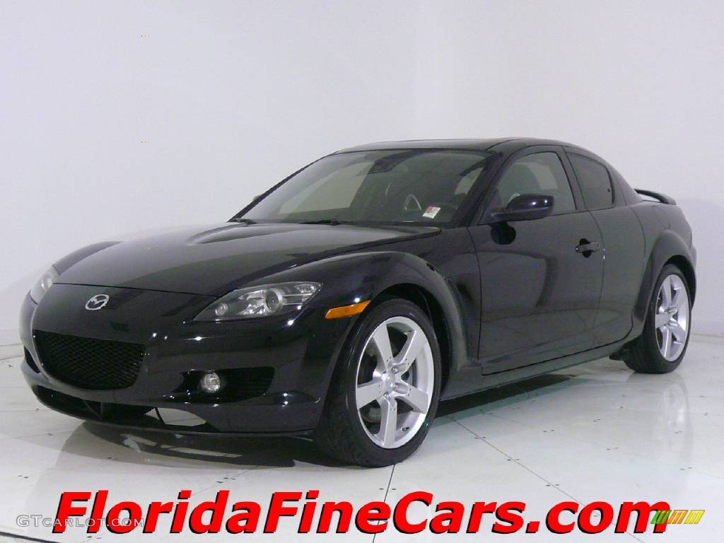 Brilliant Black Mazda RX-8