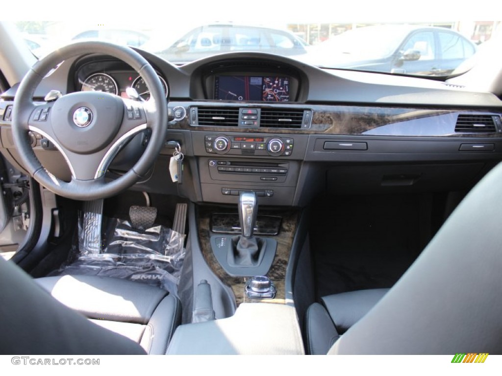 2009 3 Series 335xi Coupe - Space Grey Metallic / Black photo #13