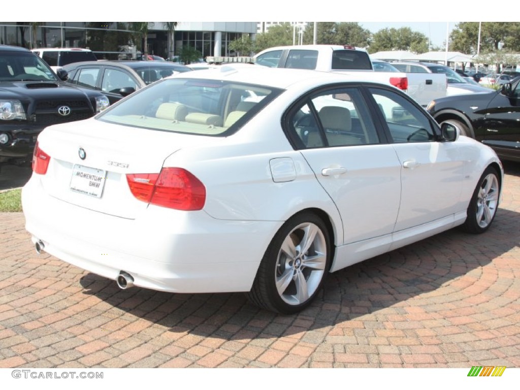 2011 3 Series 335i Sedan - Alpine White / Beige Dakota Leather photo #6