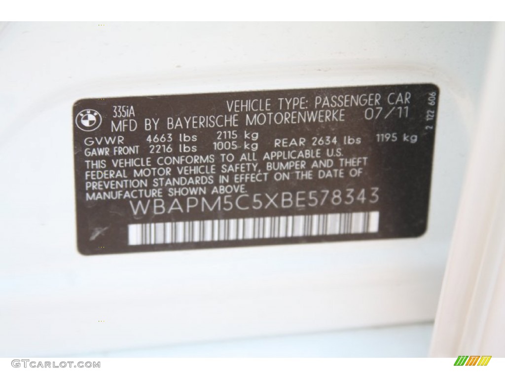 2011 3 Series 335i Sedan - Alpine White / Beige Dakota Leather photo #8