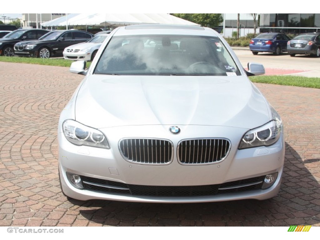 2011 5 Series 535i Sedan - Titanium Silver Metallic / Black photo #2