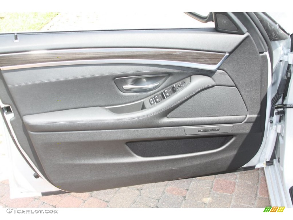 2011 BMW 5 Series 535i Sedan Black Door Panel Photo #54761456