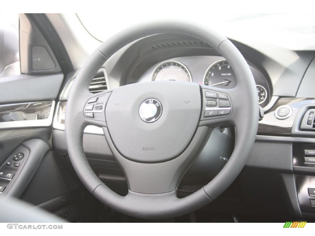 2011 5 Series 535i Sedan - Titanium Silver Metallic / Black photo #27