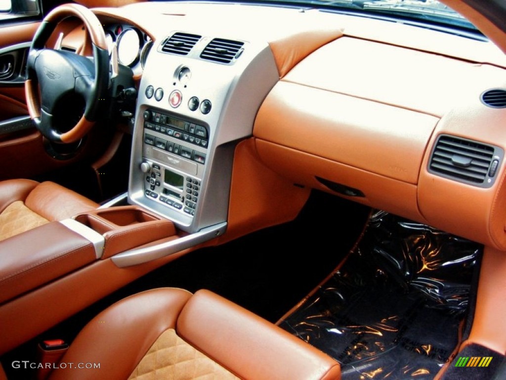 2003 Aston Martin Vanquish Standard Vanquish Model Kestrel Tan Dashboard Photo #54761730