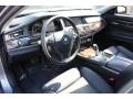 Black Nappa Leather Prime Interior Photo for 2010 BMW 7 Series #54762171