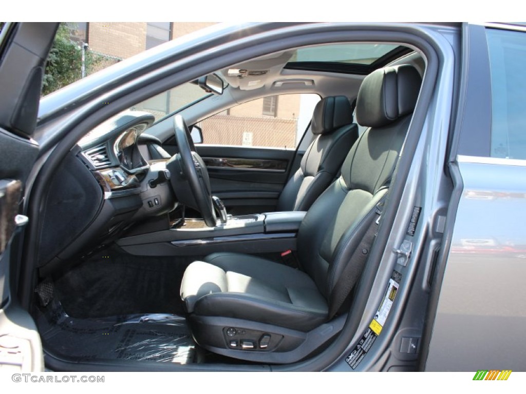 Black Nappa Leather Interior 2010 BMW 7 Series 750Li xDrive Sedan Photo #54762179