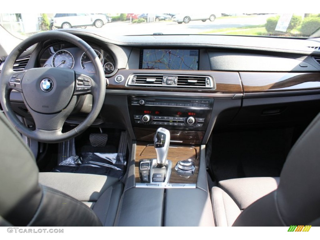 2010 BMW 7 Series 750Li xDrive Sedan Black Nappa Leather Dashboard Photo #54762193
