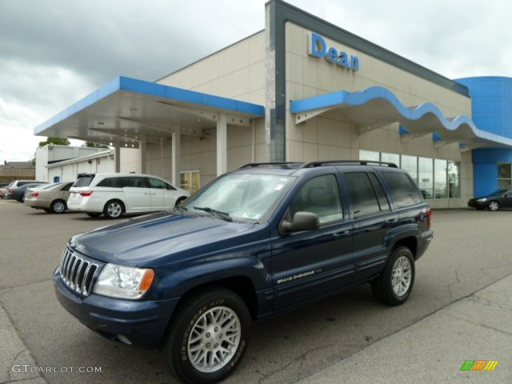 2003 Grand Cherokee Limited 4x4 - Patriot Blue Pearl / Taupe photo #1