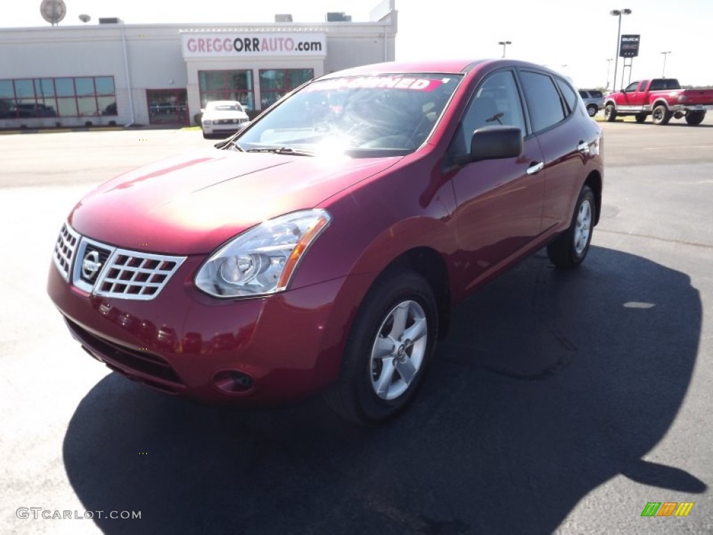 2010 Rogue S AWD 360 Value Package - Venom Red / Gray photo #1