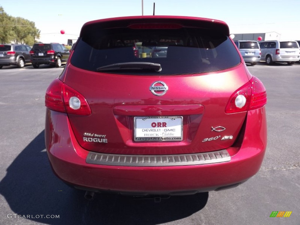 2010 Rogue S AWD 360 Value Package - Venom Red / Gray photo #6