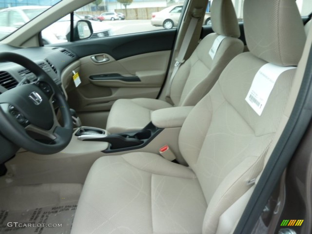 Beige Interior 2012 Honda Civic LX Sedan Photo #54762630