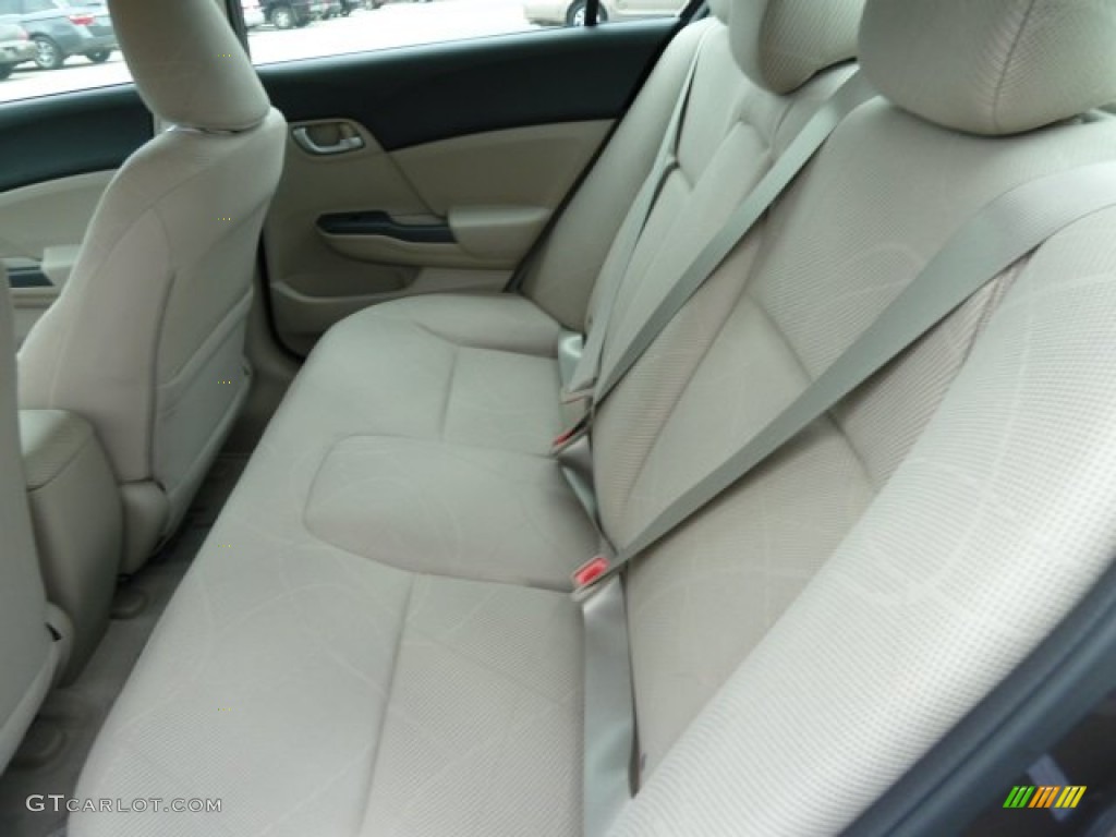 Beige Interior 2012 Honda Civic LX Sedan Photo #54762639