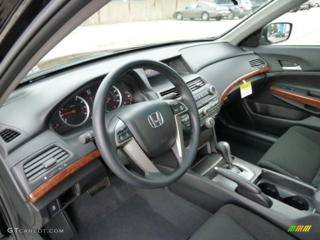 Black Interior 2012 Honda Accord EX Sedan Photo #54762849