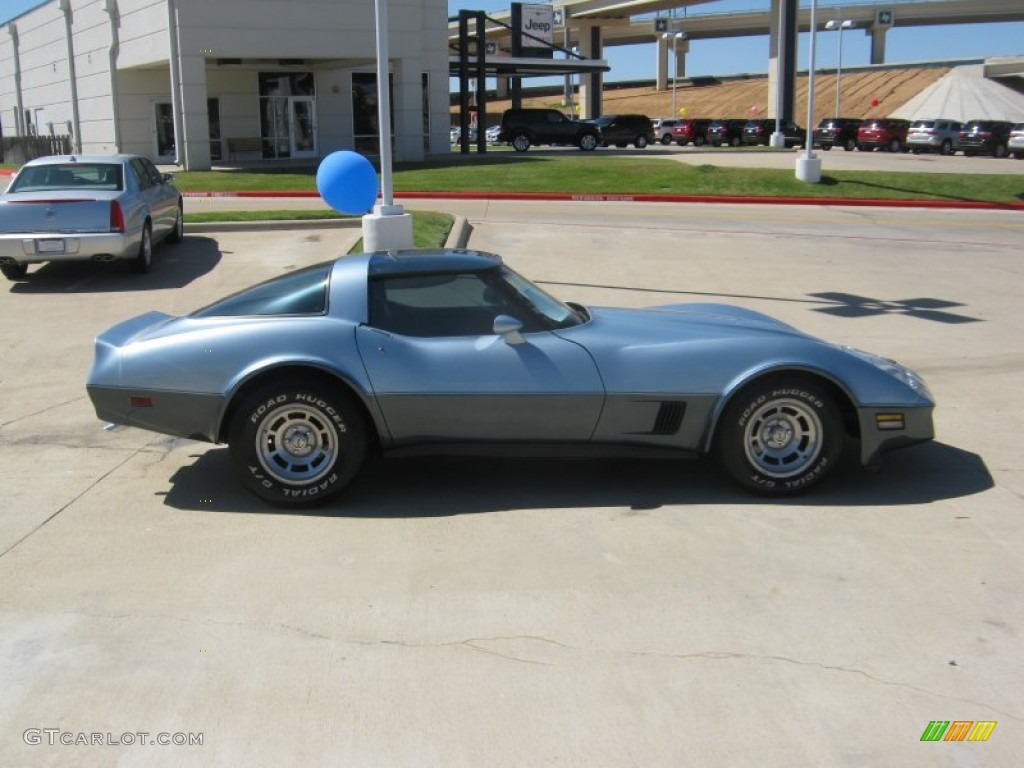 Silver Blue 1982 Chevrolet Corvette Coupe Exterior Photo #54762984