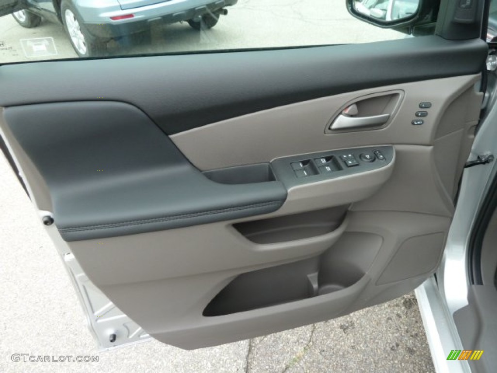 2012 Honda Odyssey Touring Elite Truffle Door Panel Photo #54763006