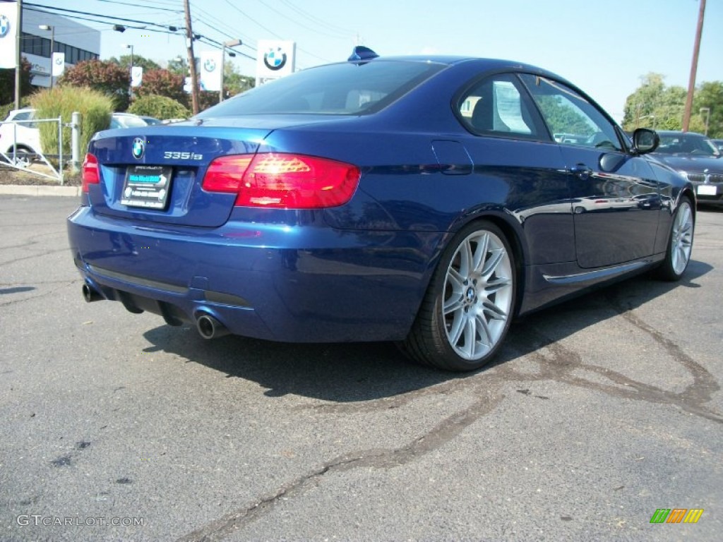2011 3 Series 335is Coupe - Deep Sea Blue Metallic / Black photo #4