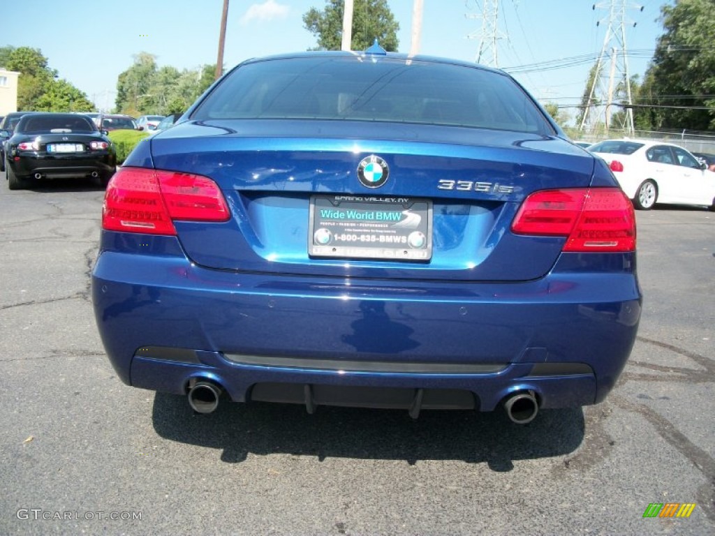 2011 3 Series 335is Coupe - Deep Sea Blue Metallic / Black photo #5