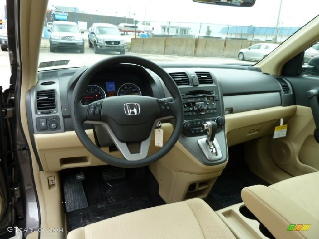 2011 Honda CR-V EX 4WD Ivory Dashboard Photo #54763509