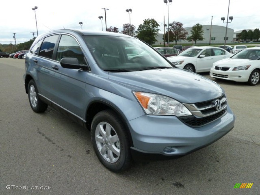 2011 CR-V SE 4WD - Glacier Blue Metallic / Gray photo #7