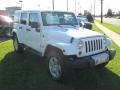 2012 Bright White Jeep Wrangler Unlimited Sahara 4x4  photo #5