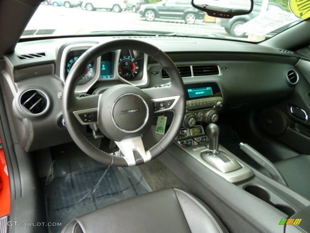 Black Interior 2010 Chevrolet Camaro SS Coupe Photo #54764847