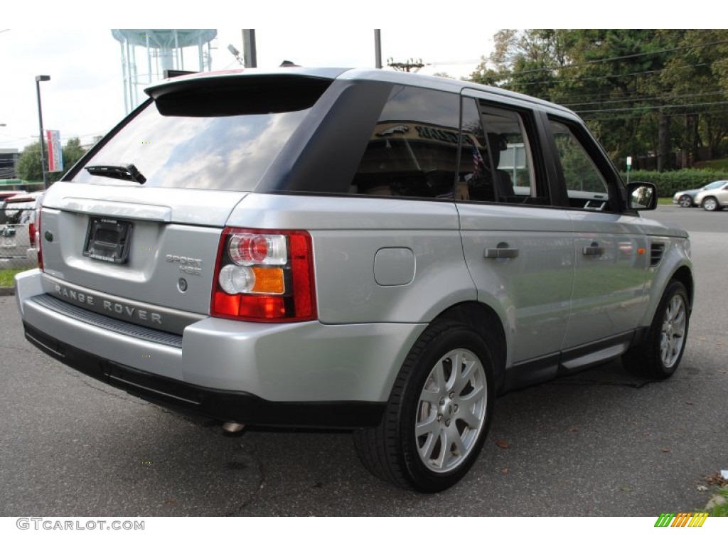 2008 Range Rover Sport HSE - Zermatt Silver Metallic / Ebony Black photo #6